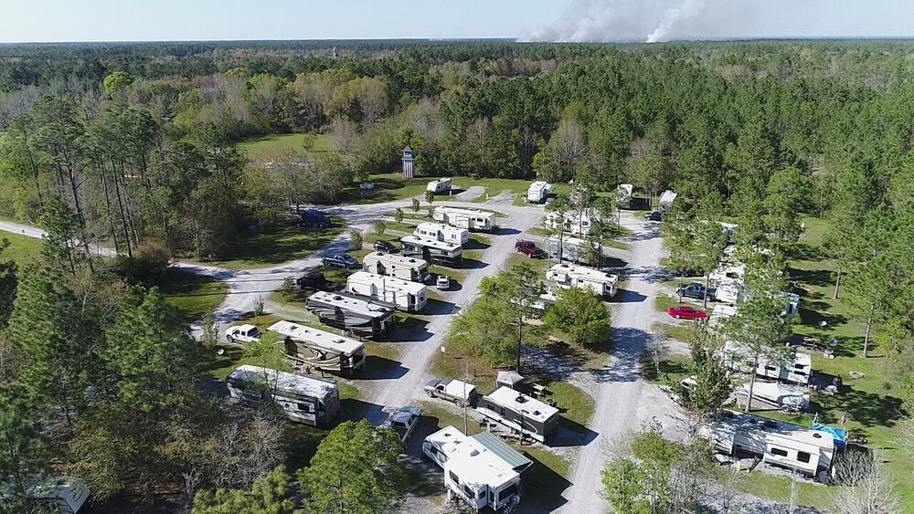 Bay Hide Away RV Park and Campground aerial view