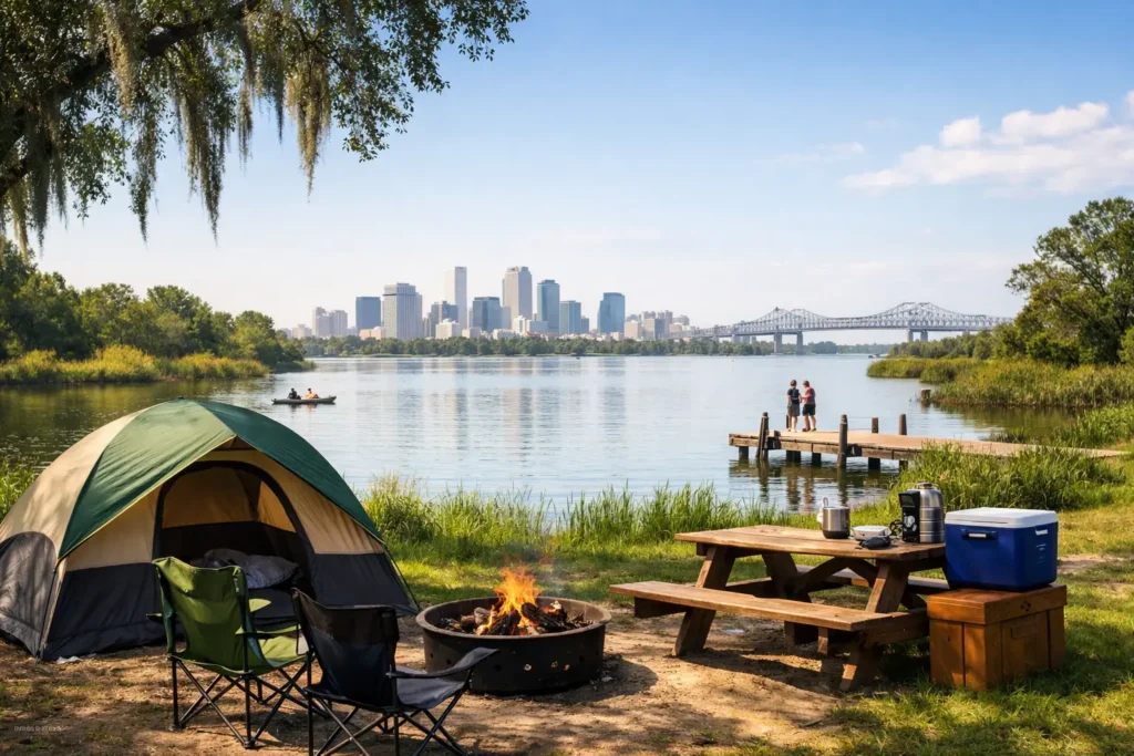 Campground Near New Orleans for a Day Trip